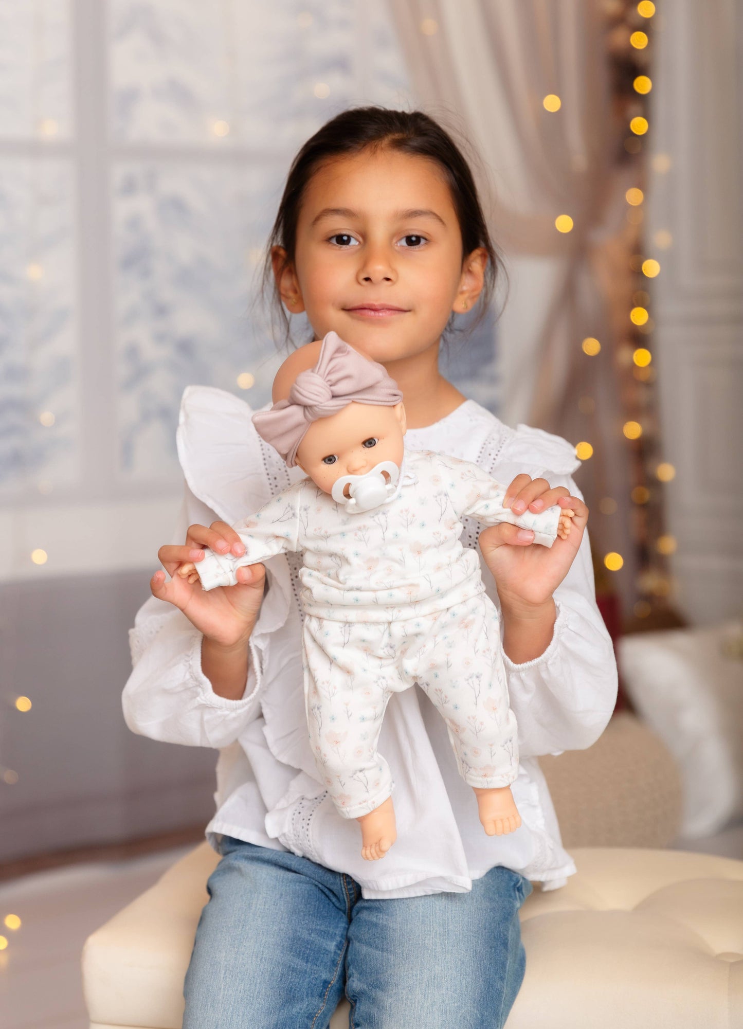 Alex & Sonia doll - Floral outfit and headband - Paola Reina