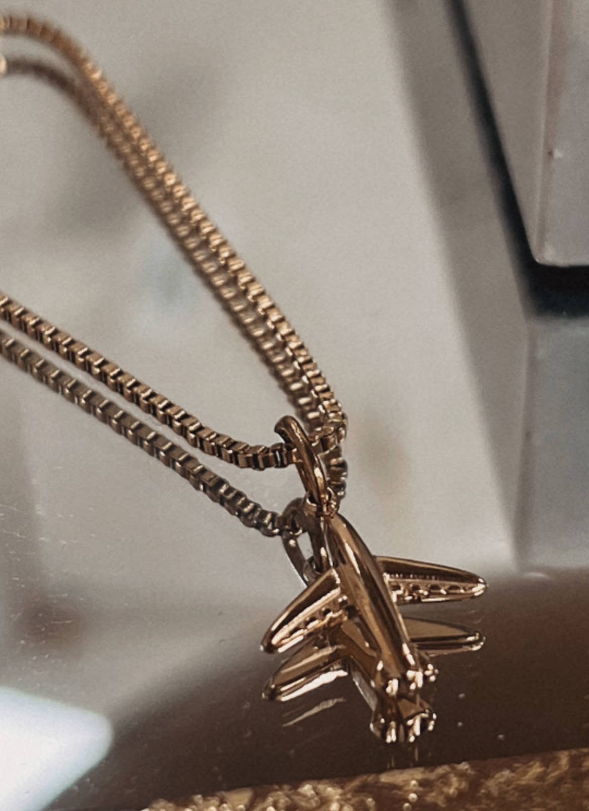 Airplane Charm Necklace