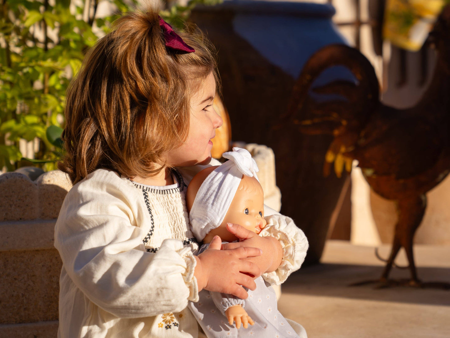 Alex & Sonia doll - Floral blouse and tights - Paola Reina