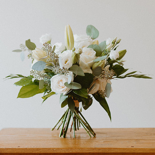 Beautiful White Blooms With Premium Greens