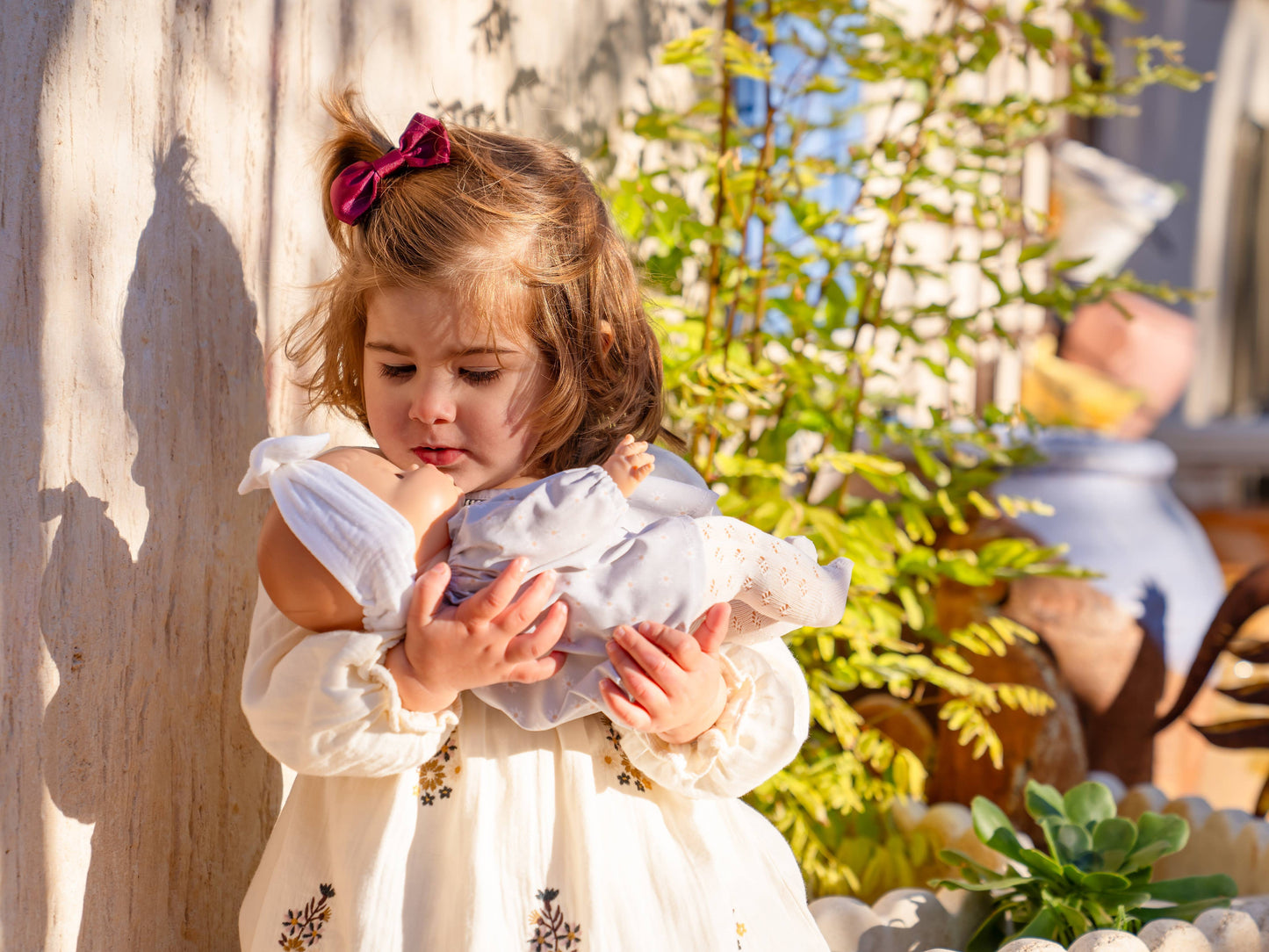 Alex & Sonia doll - Floral blouse and tights - Paola Reina